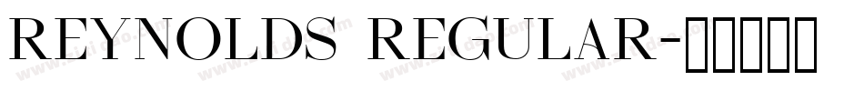 Reynolds Regular字体转换